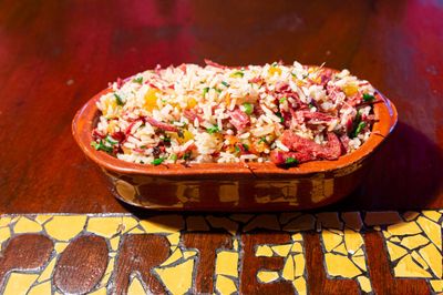 Arroz carreteiro (típico do rio grande do sul)