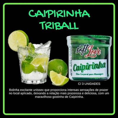 Bolinha Drink sabor Caipirinha para sexo anal ou vaginal 