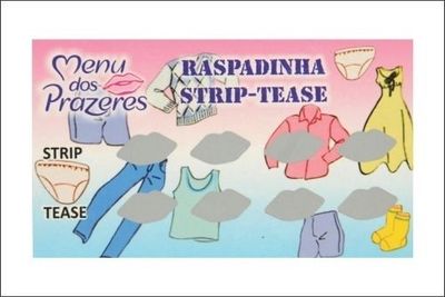 RASPADINHA STRIP-TEASE MENU DOS PRAZERES