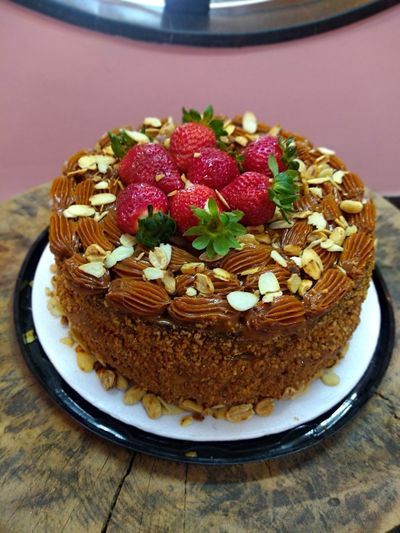 Bolo de chocolate e doce de leite