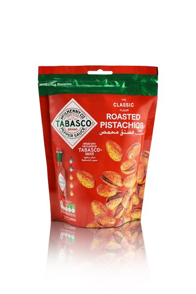 TABASCO ROASTED PISTACHIOS 10X200GM