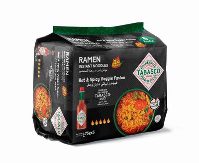 Tabasco® Ramen Instant Noodles Spicy Veggie Fusion 5X75GM