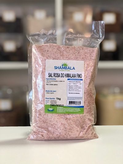 Sal rosa fino do Himalaia 1Kg