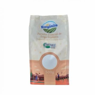 Farinha branca orgânica Biorgânica 500g