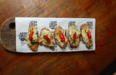 Bruschetta de Cogumelo Trufado 