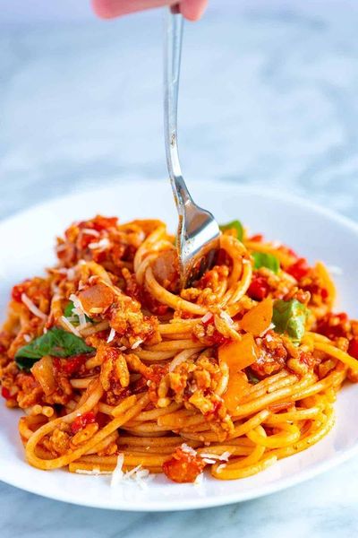 Spaghetti /rice Bolognese