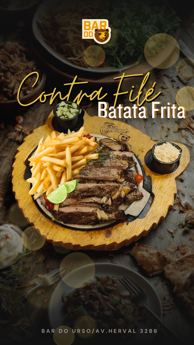 Contra Filé & Batata Frita 