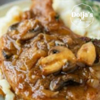 Roast Pork in French Onion Sauce