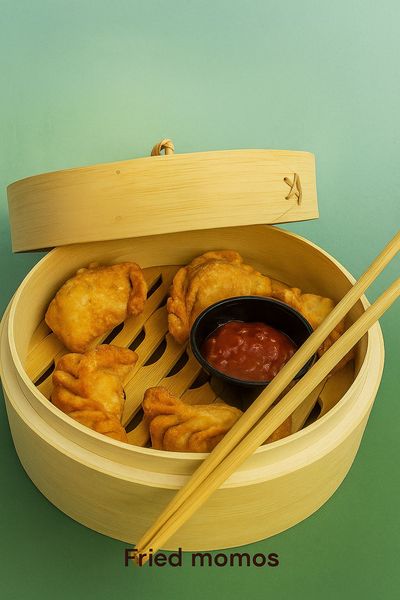Veg fry momos
