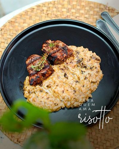 Risoto ao Funghi e Filé