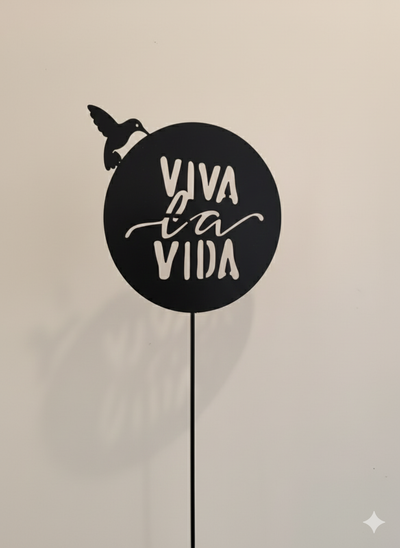 tutor VIVA LA VIDA (Negro) Altura:60 cm